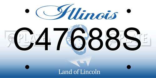 C47688S Illinois License Plate
