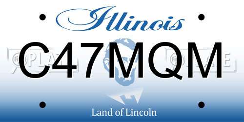 C47MQM Illinois License Plate