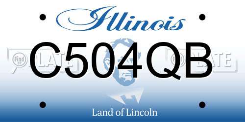 C504QB Illinois License Plate