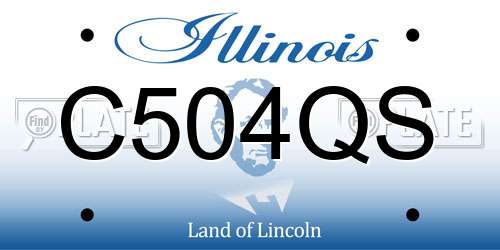C504QS Illinois License Plate