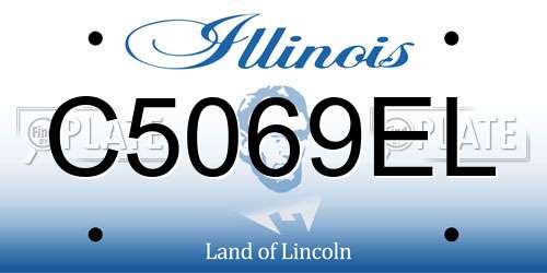 C5069EL Illinois License Plate
