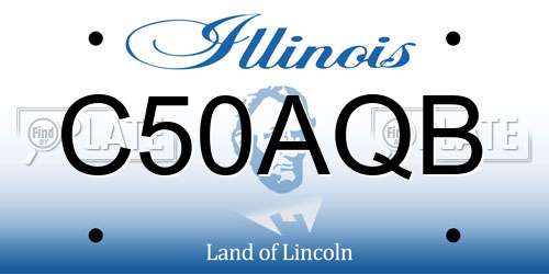 C50AQB Illinois License Plate