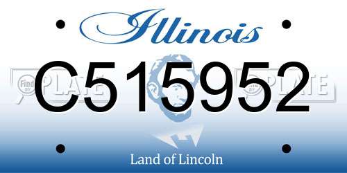 C515952 Illinois License Plate