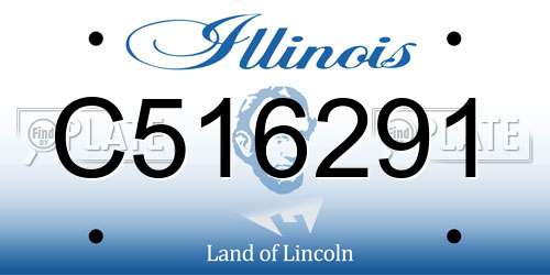 C516291 Illinois License Plate