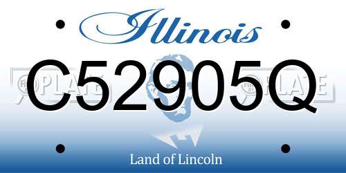 C52905Q Illinois License Plate