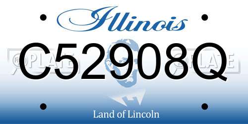 C52908Q Illinois License Plate