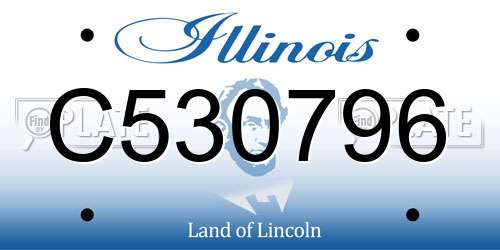 C530796 Illinois License Plate