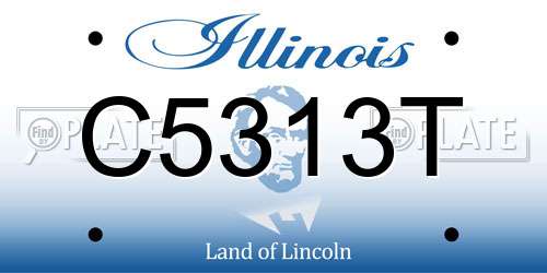 C5313T Illinois License Plate