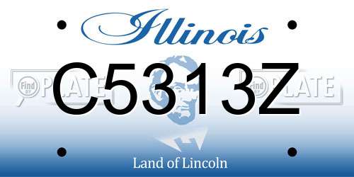 C5313Z Illinois License Plate