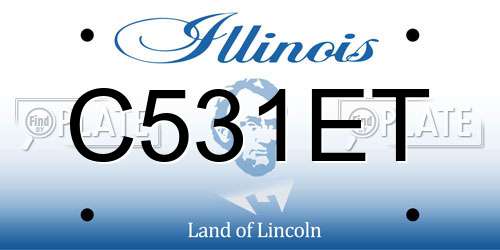 C531ET Illinois License Plate