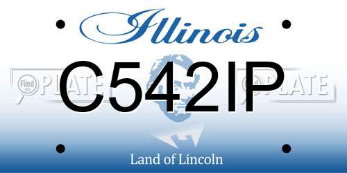 C542IP Illinois License Plate