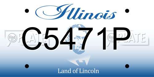 C5471P Illinois License Plate