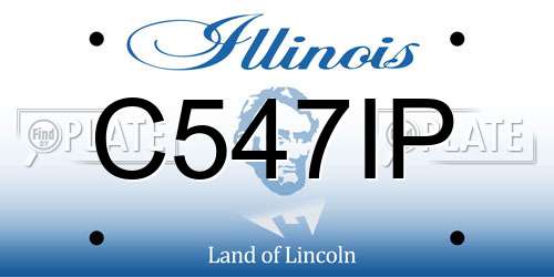 C547IP Illinois License Plate