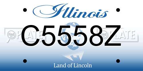 C5558Z Illinois License Plate