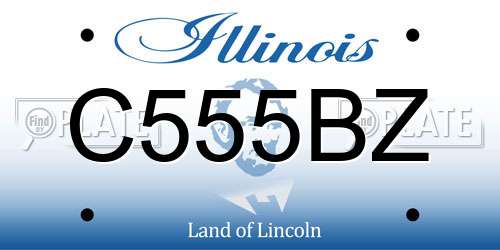 C555BZ Illinois License Plate