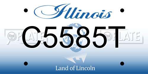 C5585T Illinois License Plate