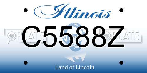 C5588Z Illinois License Plate