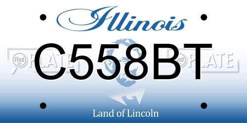 C558BT Illinois License Plate