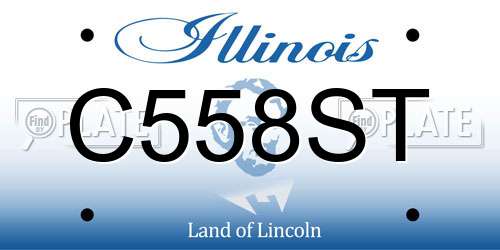 C558ST Illinois License Plate