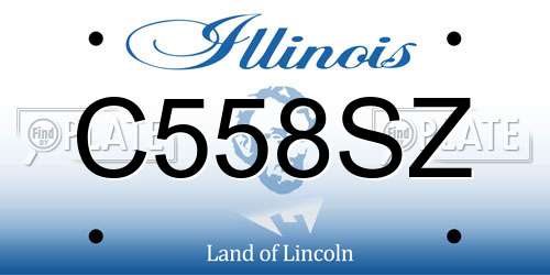 C558SZ Illinois License Plate