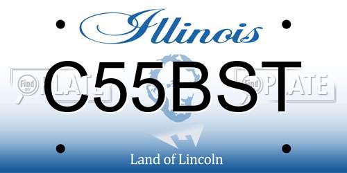 C55BST Illinois License Plate