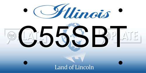 C55SBT Illinois License Plate
