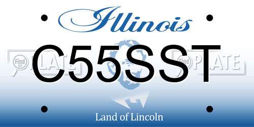 C55SST Illinois License Plate