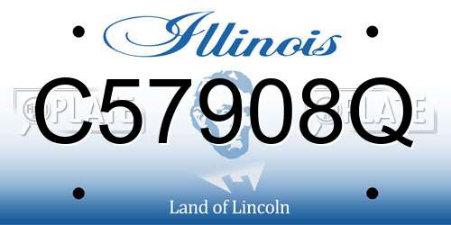 C57908Q Illinois License Plate