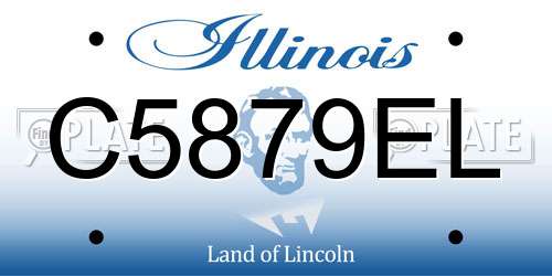 C5879EL Illinois License Plate