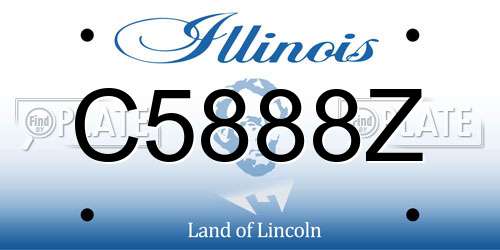 C5888Z Illinois License Plate