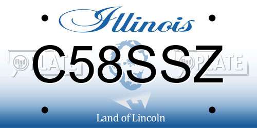 C58SSZ Illinois License Plate