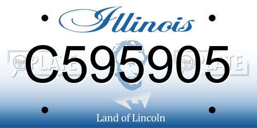 C595905 Illinois License Plate