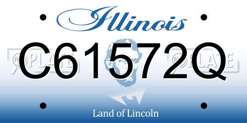 C61572Q Illinois License Plate