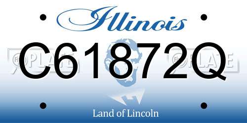 C61872Q Illinois License Plate