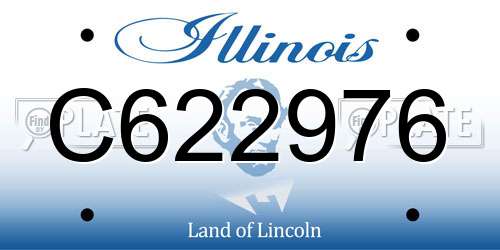 C622976 Illinois License Plate