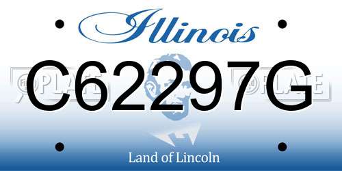 C62297G Illinois License Plate