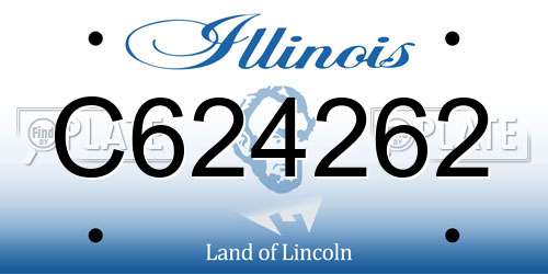 C624262 Illinois License Plate