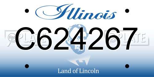 C624267 Illinois License Plate