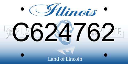C624762 Illinois License Plate