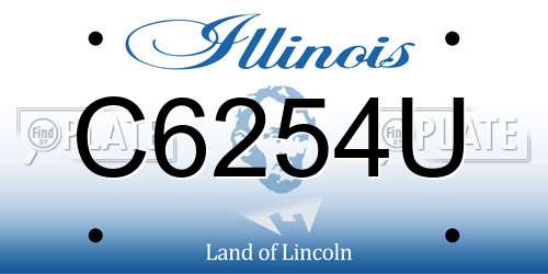 C6254U Illinois License Plate
