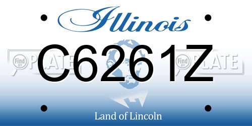 C6261Z Illinois License Plate