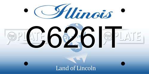 C626IT Illinois License Plate