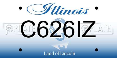 C626IZ Illinois License Plate