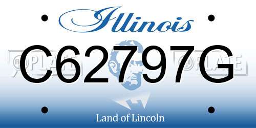 C62797G Illinois License Plate