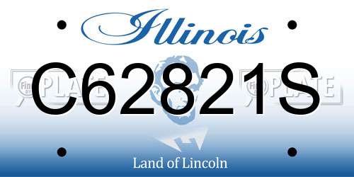 C62821S Illinois License Plate