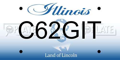 C62GIT Illinois License Plate