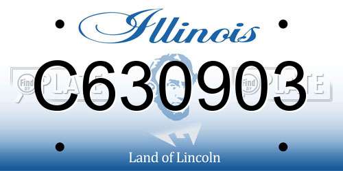 C630903 Illinois License Plate