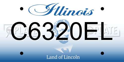 C6320EL Illinois License Plate