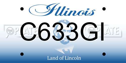 C633GI Illinois License Plate