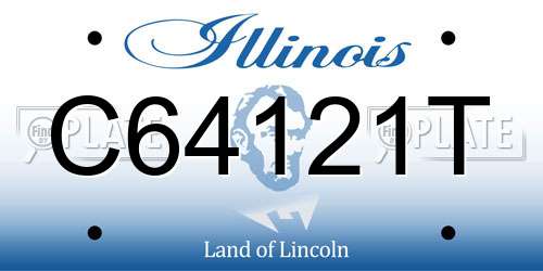 C64121T Illinois License Plate